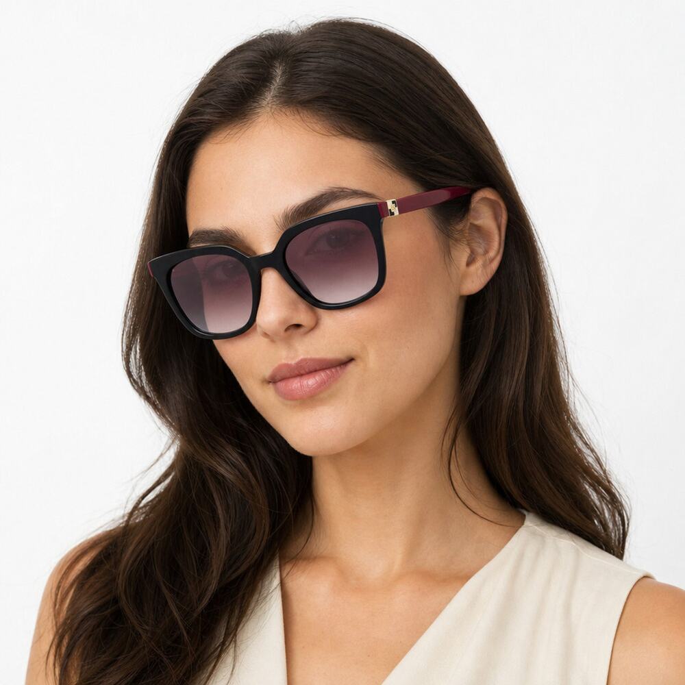 NEW Carolina Herrera HER 0236/S 0OIT3X Black Sunglasses authentic